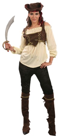 Unbranded Value Costume: Pirate Woman w trousers (Adult)