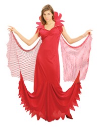 Unbranded Value Costume: Red Gothic Goddess