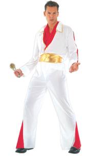 Get all shuck up, and become a rock star for the night. This low cost Elvis style costume comprises