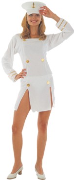 Permission to come aboard? Do you have the figure to wear this short white sailor girl dress?