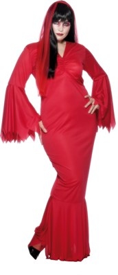 Fancy Dress Costumes - Vamp Costume Red Fuller Figure