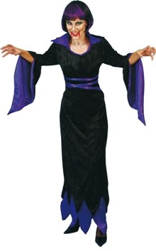 Vampira Black Velvet Witch Costume