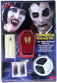 Fangs and makeup to show you