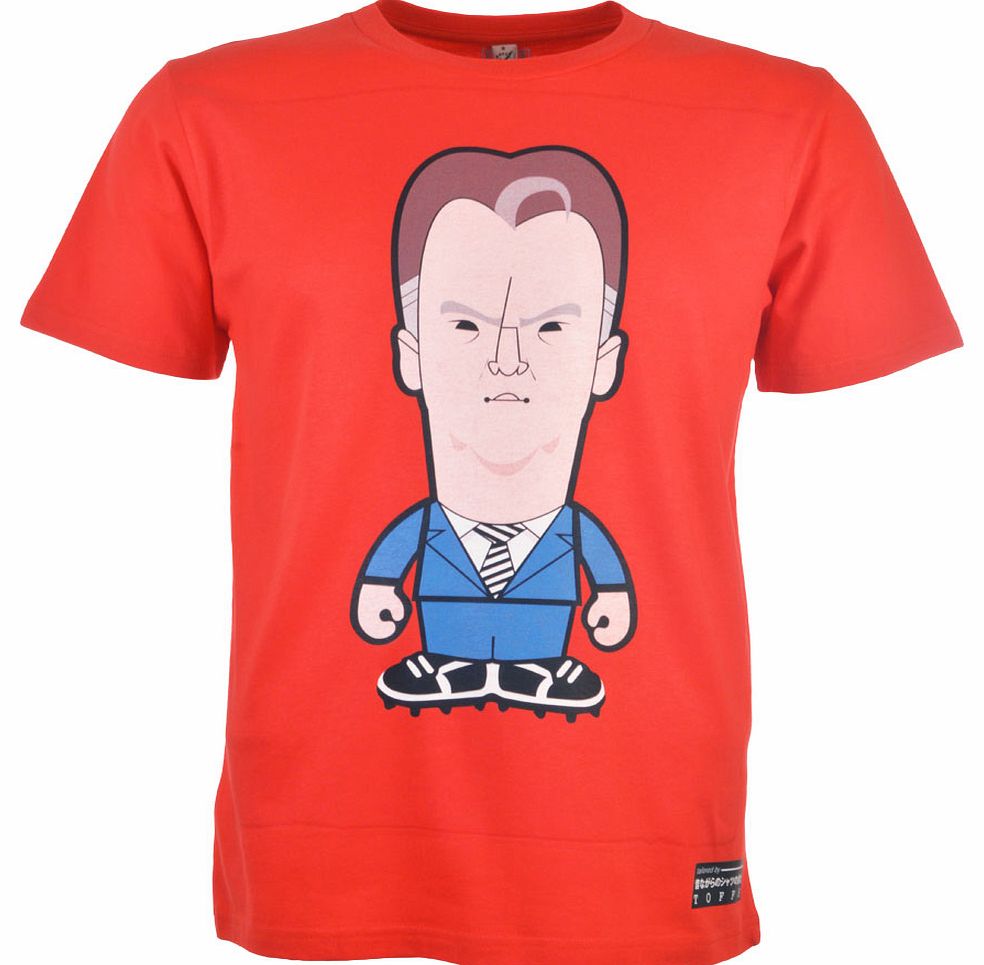 van Gaal T-Shirt RedAs part of our new 9T Minutes range, this T-shirt features the best of The Beautiful Game from the past and present with a Japanese vinyl toy twist.