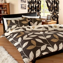 Unbranded Vania Chocolate Quilt Cover Set King Size