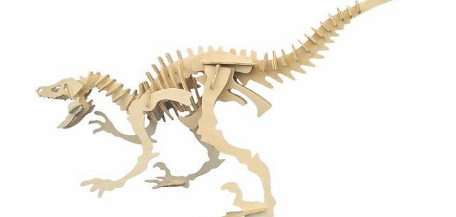Unbranded Velociraptor - Woodcraft Construction Kit- Quay