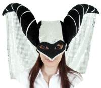The perfect head gear for a wicked witch from Sleeping Beauty or any sorceress. Wear this with any