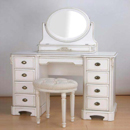 Versailles white painted dressing table set