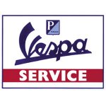 Vespa Service tribute plaque