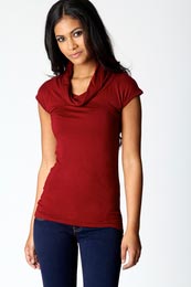 Unbranded Vicky Cowl Neck T-Shirt