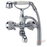 This bath shower mixer comes highly polished and i