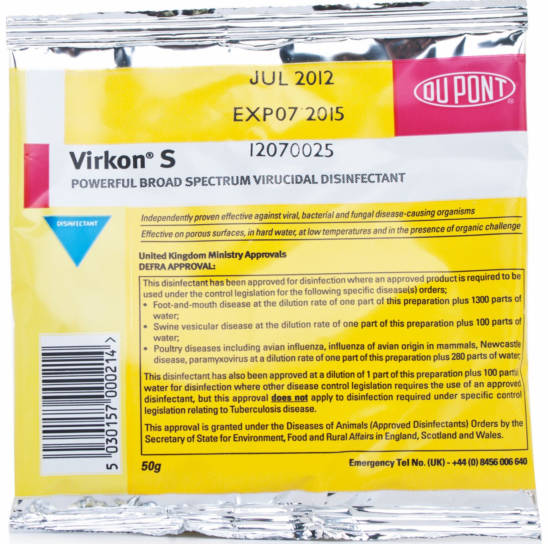 Virkon S is for use in veterinary surgeries for cleaning and the disinfectant of all surfaces, equipment and utensils. It is also effective in cleaning animal accommodation and for the disinfection of all surfaces and equipment in farms, hatcheries, 