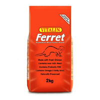 Vitalin Ferret is a super premium ferret food containing over 40 chicken meat meal, high levels of a
