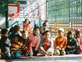 Unbranded Volunteer at an orphanage in the Himalayas