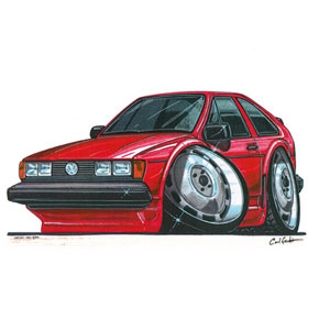 VW Scirocco - Red Kids T-shirt