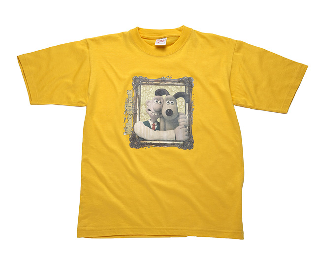 Unbranded W and G Portrait Tee-Kids Medium 3-4yrs-Yellow