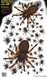 Get the party startled with this enormous spider decal which clings to the wall. Spiders make a