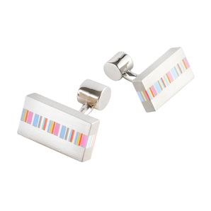 Walton Designs Rectangular Stripe Cufflinks
