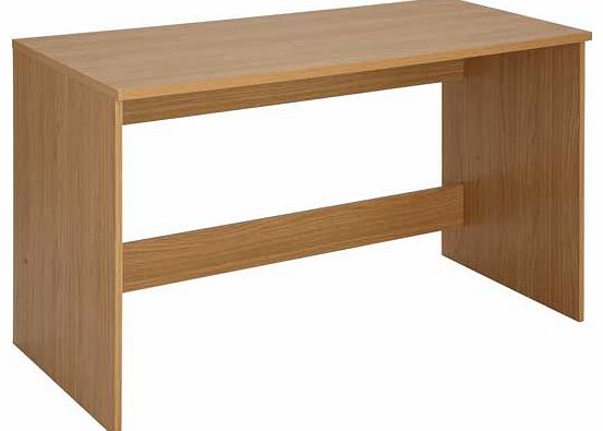 From the Walton office range. this desk in oak effect is perfect for a modern office. With easy cable access. this desk can be placed anywhere within your room. Packed flat for easy home assembly. Part of the Walton collection Wood effect desk with m