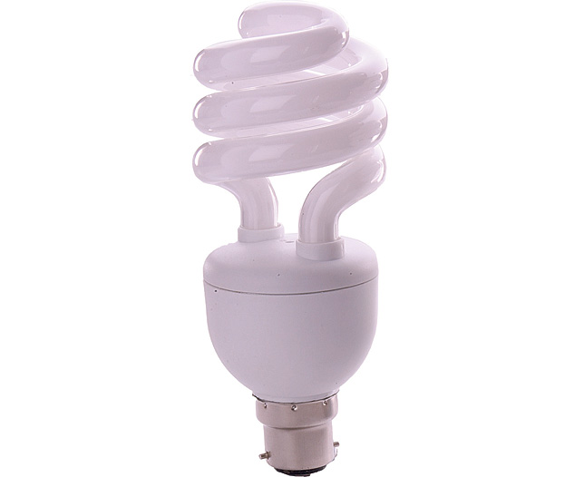 Unbranded Warm white Dimmable Spiral Bulb - Standard Bayonet B22 - Single