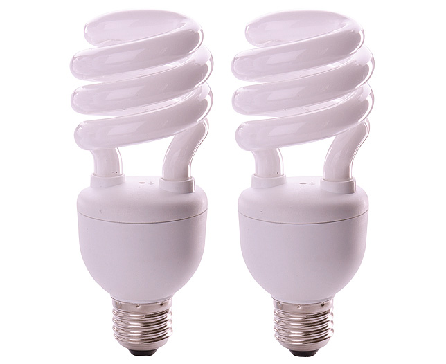 Unbranded Warm White Dimmable Spiral Bulb - Standard Screw (E27) - 2 pack