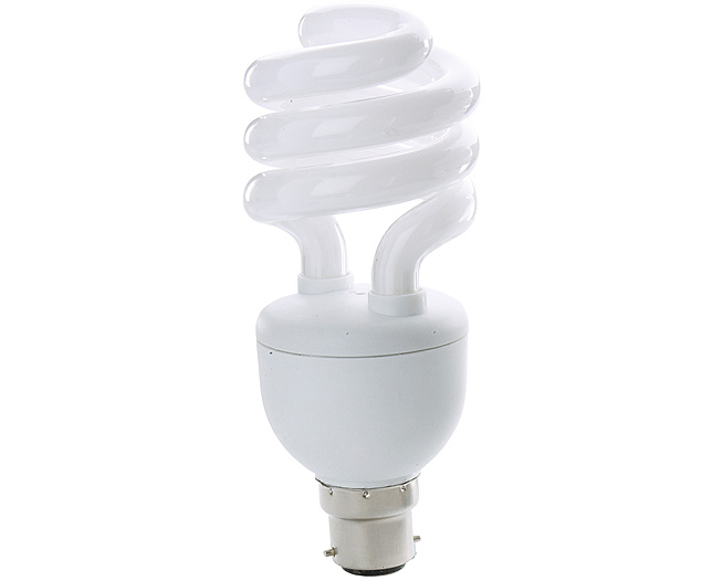 Unbranded Warm white Dimmable Spiral Bulb, Standard