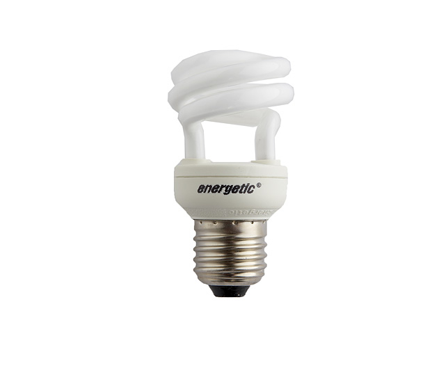 Unbranded Warm White Energy Saving Bulb - Spiral - 12w Standard Screw (2 x 4 Pack)