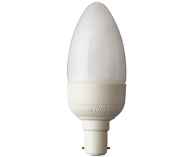 Unbranded Warm White Energy Saving Bulbs - Candle - 7w Small Bayonet (2 x 4 Pack)