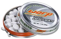 Breath-shatteringly minty sweet treats with the added bonus of ginseng and guarana for a two-pronged