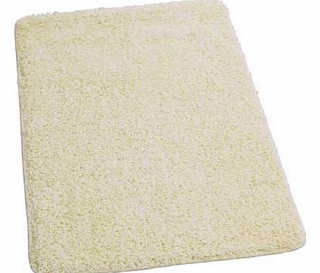 Unbranded Washable Shaggy Bath Mat - Ivory