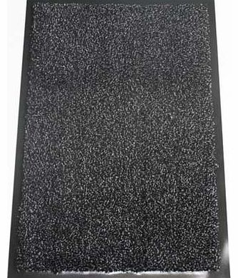 Washamat Black Doormat - 90 x 60cm