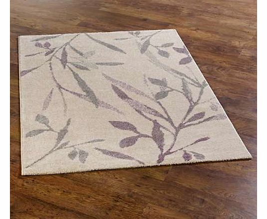 A modern style rug with leaf print.Rug Features: 100% Polypropylene 60 x 110 cm (23 x 43 ins) 80 x 150 cm (31 x 59 ins) 120 x 170 cm (47 x 67 cm ins) 160 x 230 cm (63 x 90 ins)