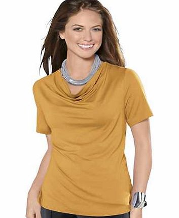 Stylish top with a waterfall neckline and dropped shoulders.Top Features: Washable 95% Viscose, 5% Elastane Length approx. 66 cm (26 ins)