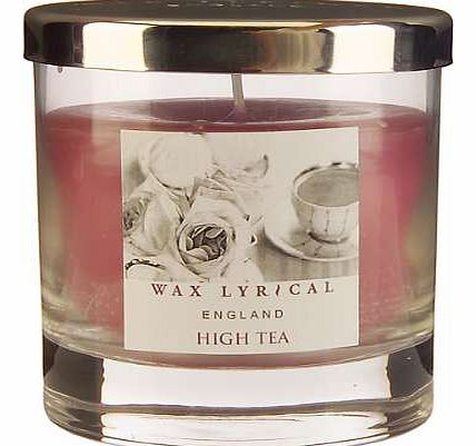 Unbranded Wax Lyrical High Tea Large Candle Glass
