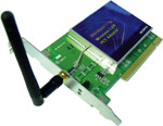 · 54g PCI card for wireless networking · Compatible with all 802.11g networks · Security modes su