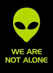 We Are Not Alone - Alien Keyring