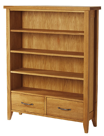 Unbranded Wealden Bookcase with 2 Drawers (Lacquer Finish )