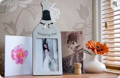 Unbranded Wedding Day Champagne Photo Frame