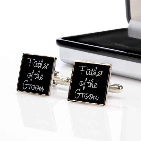 Unbranded Wedding Party Cufflinks With Personalised Box