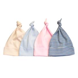 Unbranded Wee Willy Winky Hat - Blue Stripes - 6-12 months