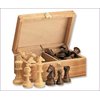 Unbranded Weighted Wooden Staunton Chessmen - Size 6 Pieces
