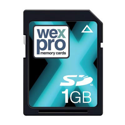 The WexPro 1GB 55x speed Secure Digital card is perfect for your digital compact camera or DSLR as w