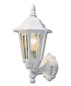 White 6-Sided Cast Aluminium PIR Lantern