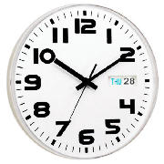 Unbranded White Austin Calendar Clock