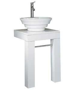 Unbranded White Ceramic Basin Lean To Sink