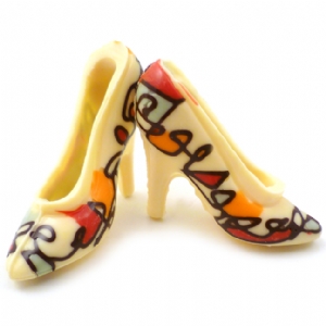 Unbranded White Chocolate Shoes - Artist Squiggle