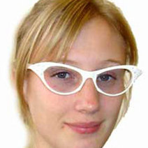 Unbranded White Clear 1920`s Glasses
