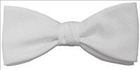 Unbranded White Cotton Bow Tie by Frederick Theak