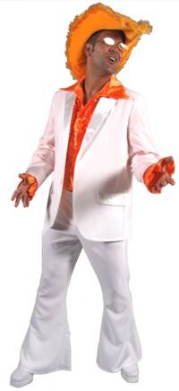 White Disco Suit Deluxe Small