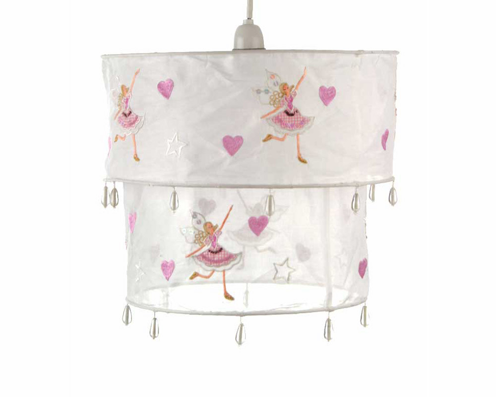 This pretty, beaded voile lampshade will add a dash of fairy magic to a little girl